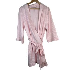 NWT Croft & Barrow Women's S Pink Classic Extra Soft Bathrobe